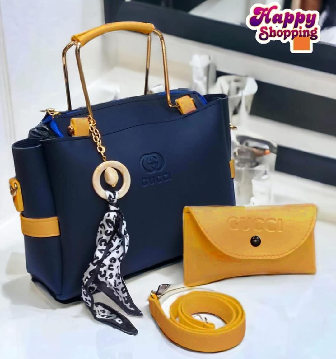 GIRLS Rexine  hand bag set