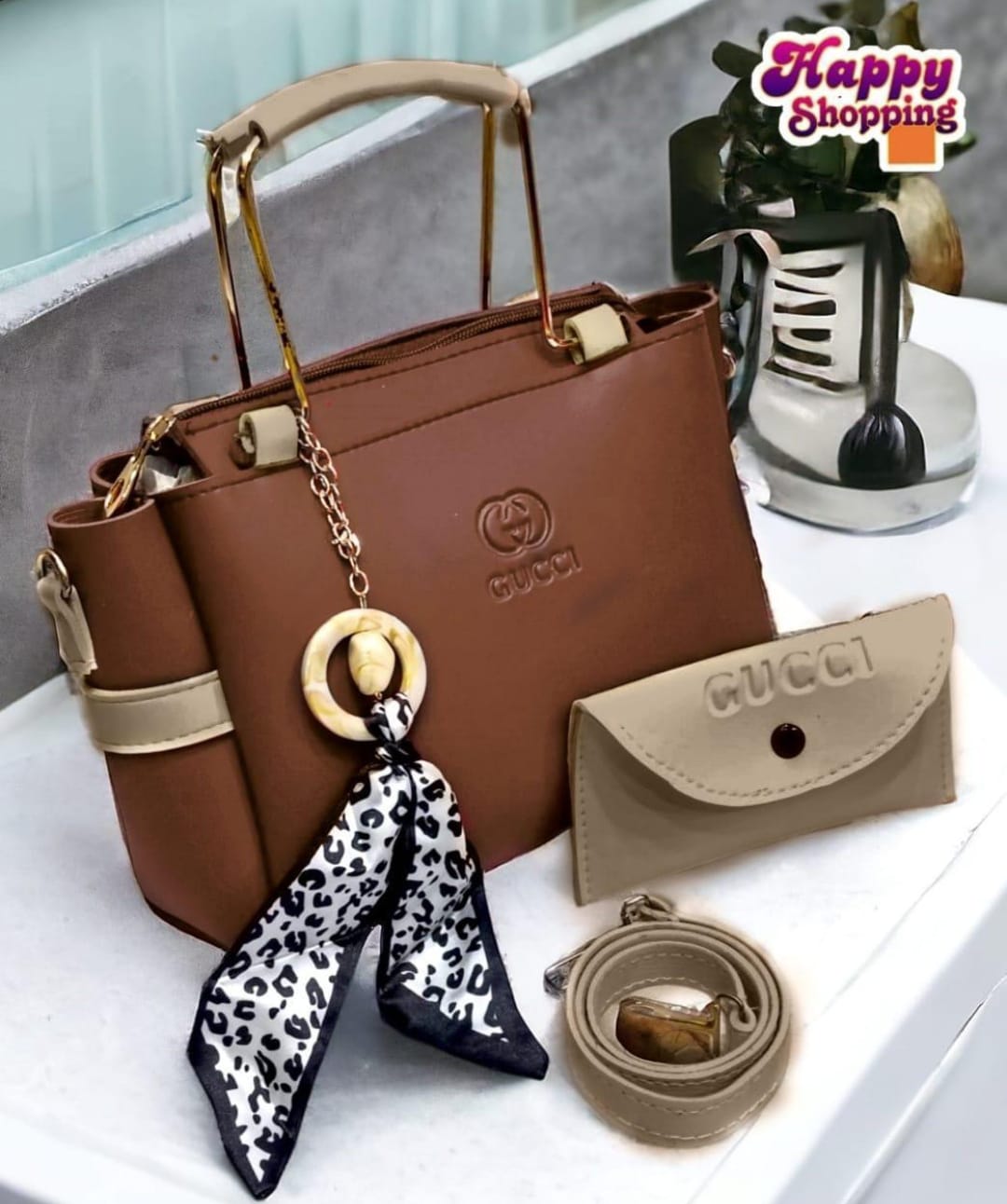 GIRLS Rexine  hand bag set
