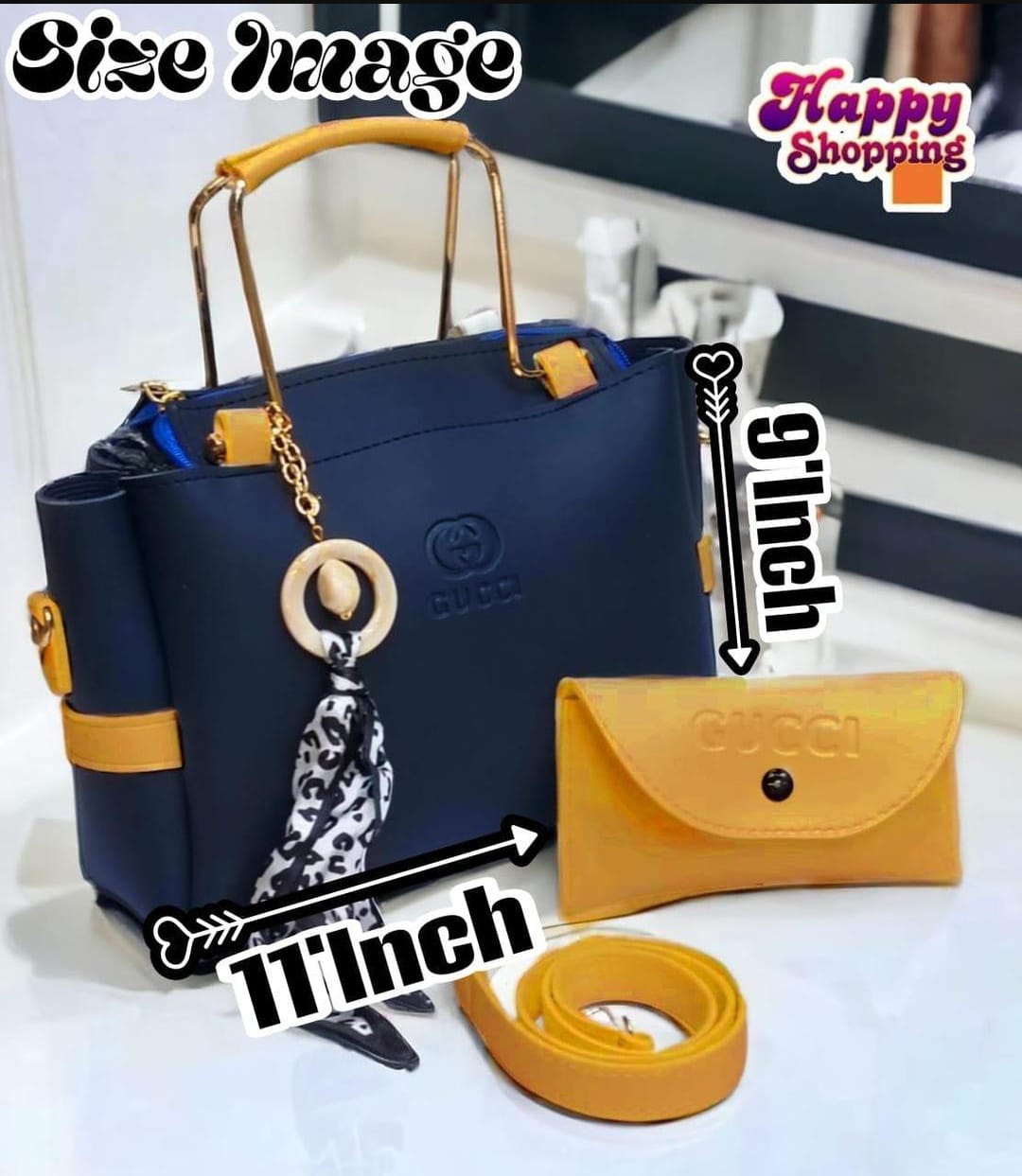 GIRLS Rexine  hand bag set