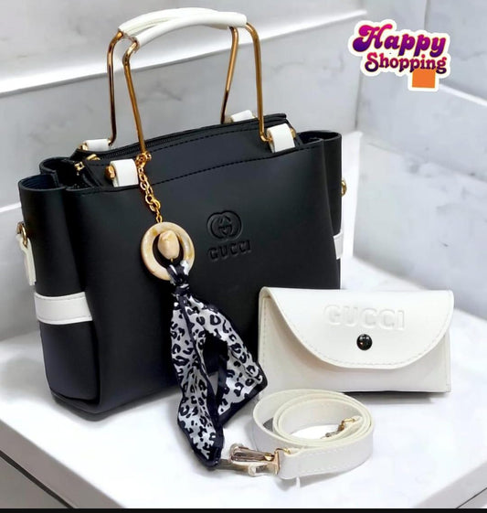 GIRLS Rexine  hand bag set