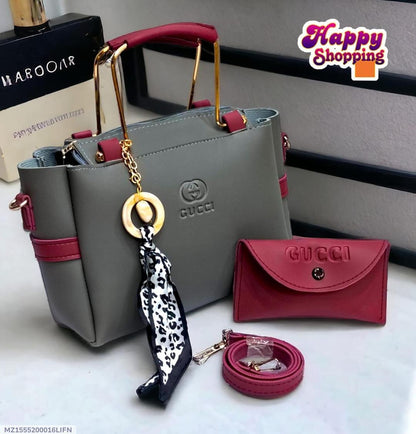 GIRLS Rexine  hand bag set